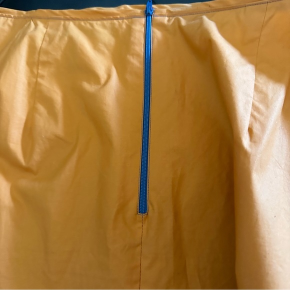 Banana Republic 💯 Cotton Pencil Cut Apricot Color Skirt Size 14 - Picture 5 of 7